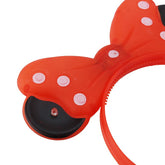 Cordeluta Minnie Mouse cu Led urechi si fundita luminoasa culoare Rosu